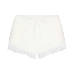 NWOT SKIMS COTTON LACE SHORTS IN MARBLE