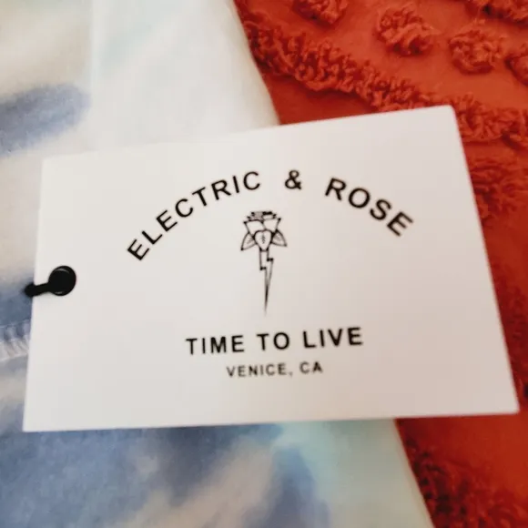 NWT Electric and Rose Tie Dye Medium Biker Shorts Pastel M Womens