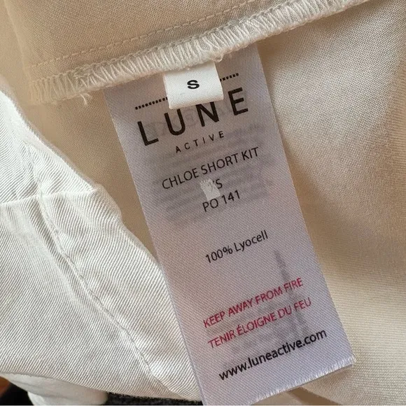 NWT Lune Active Chloe Shorts in Marshmellow White S