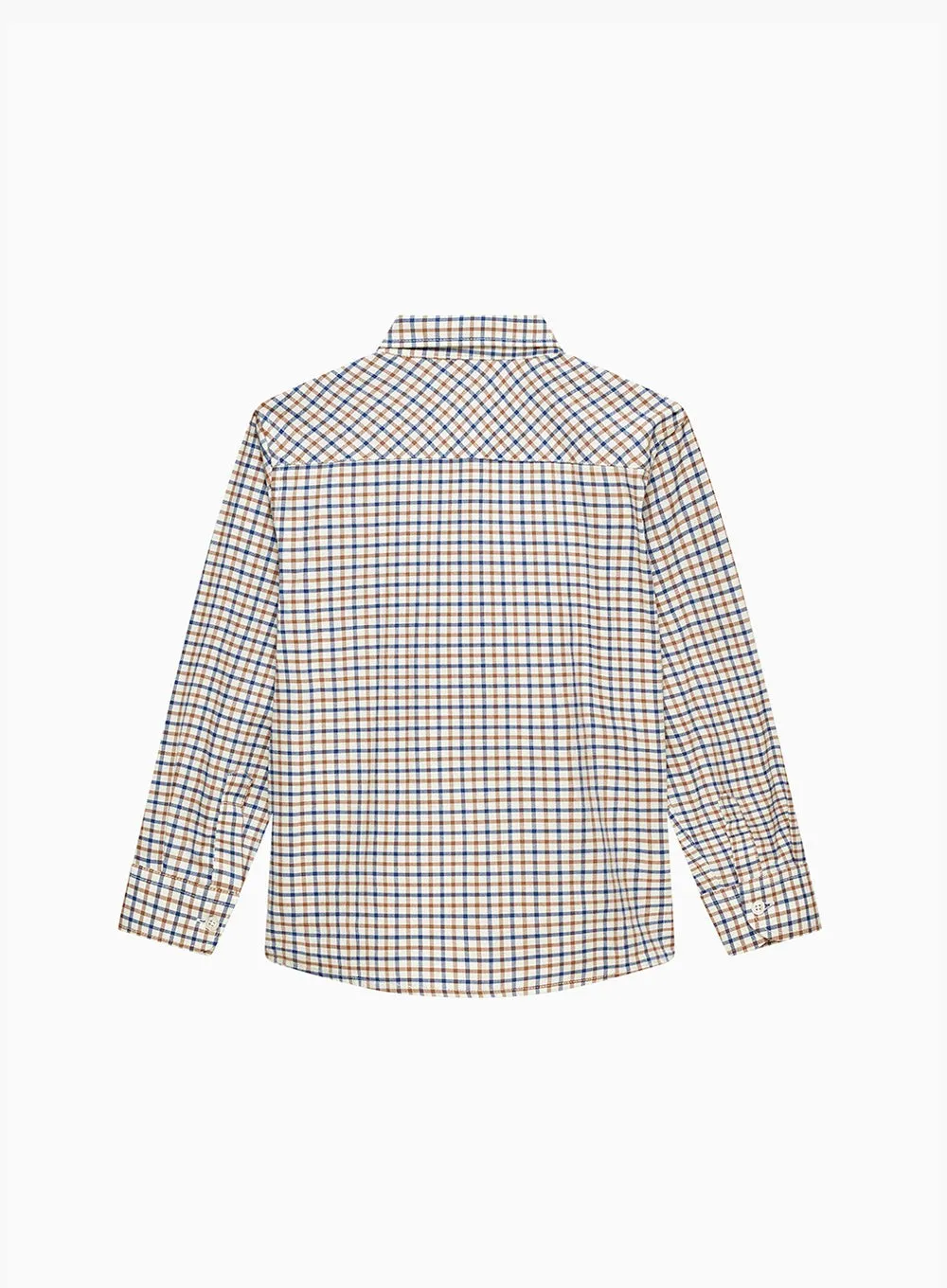 Oliver Shirt in Camel Check