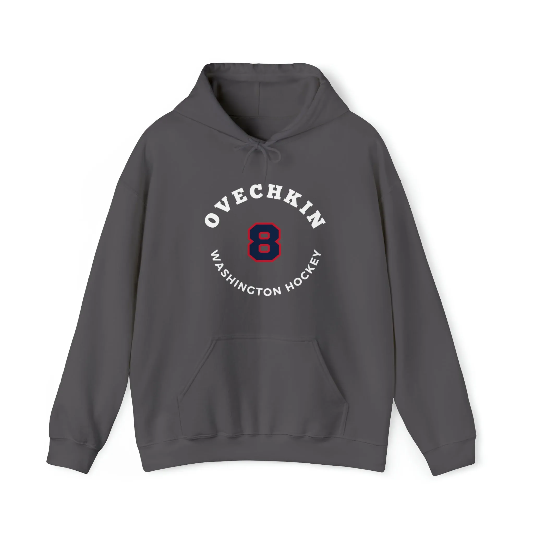 Ovechkin 8 Washington Hockey Number Arch Design Unisex Hooded Sweatshirt
