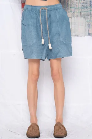 P62 Weekend Short Wild Silk & Hemp Teal
