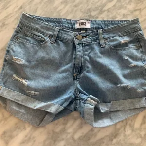Paige Light Wash Denim Shorts - Size 28