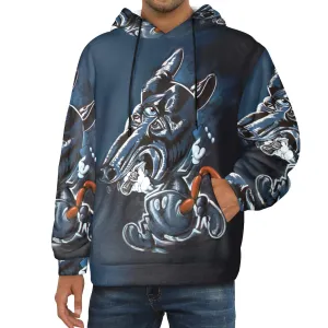 Panspermia Orion Dog Men's Flannel Hoodie