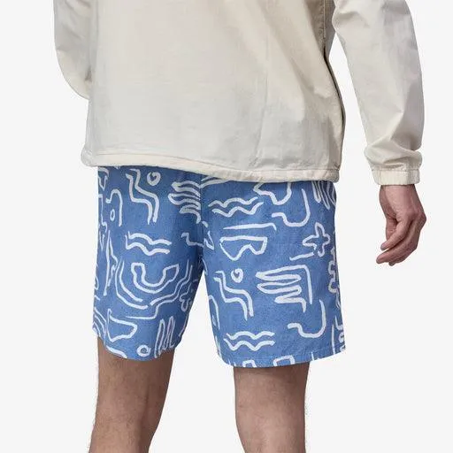 Patagonia Funhoggers Shorts - 6" Channel Islands: Vessel Blue