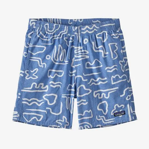 Patagonia Funhoggers Shorts - 6" Channel Islands: Vessel Blue