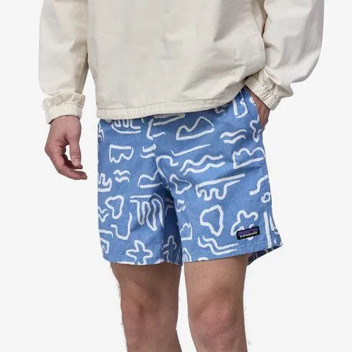 Patagonia Funhoggers Shorts - 6" Channel Islands: Vessel Blue