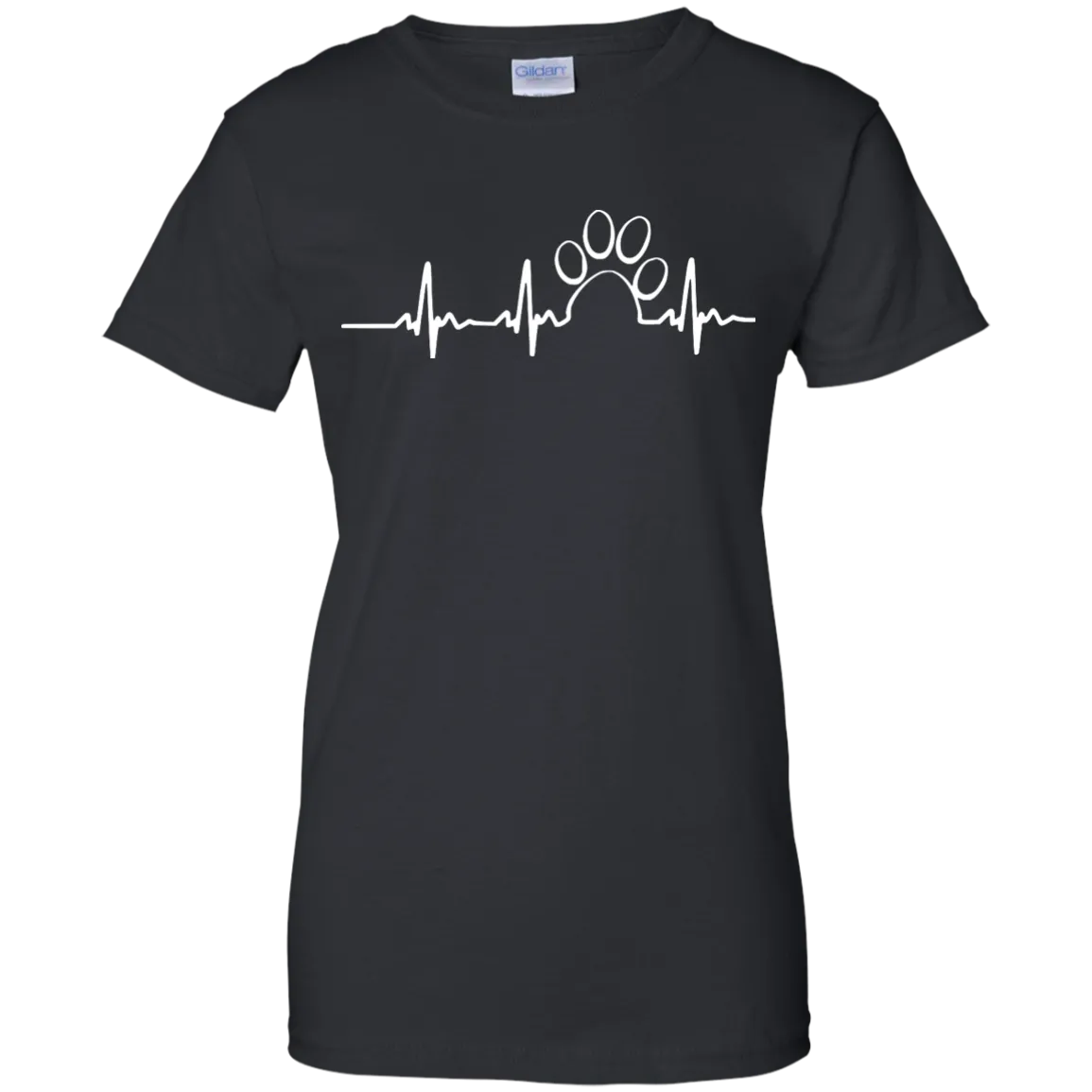 Paw heartbeat t-shirt/hoodie/tank top: dog shirt