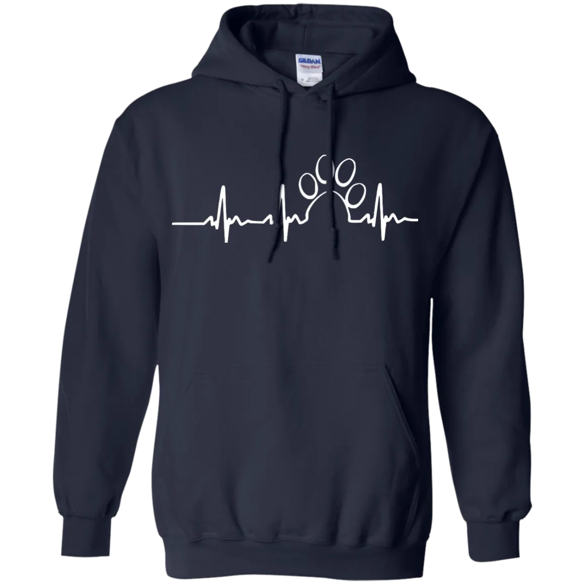 Paw heartbeat t-shirt/hoodie/tank top: dog shirt
