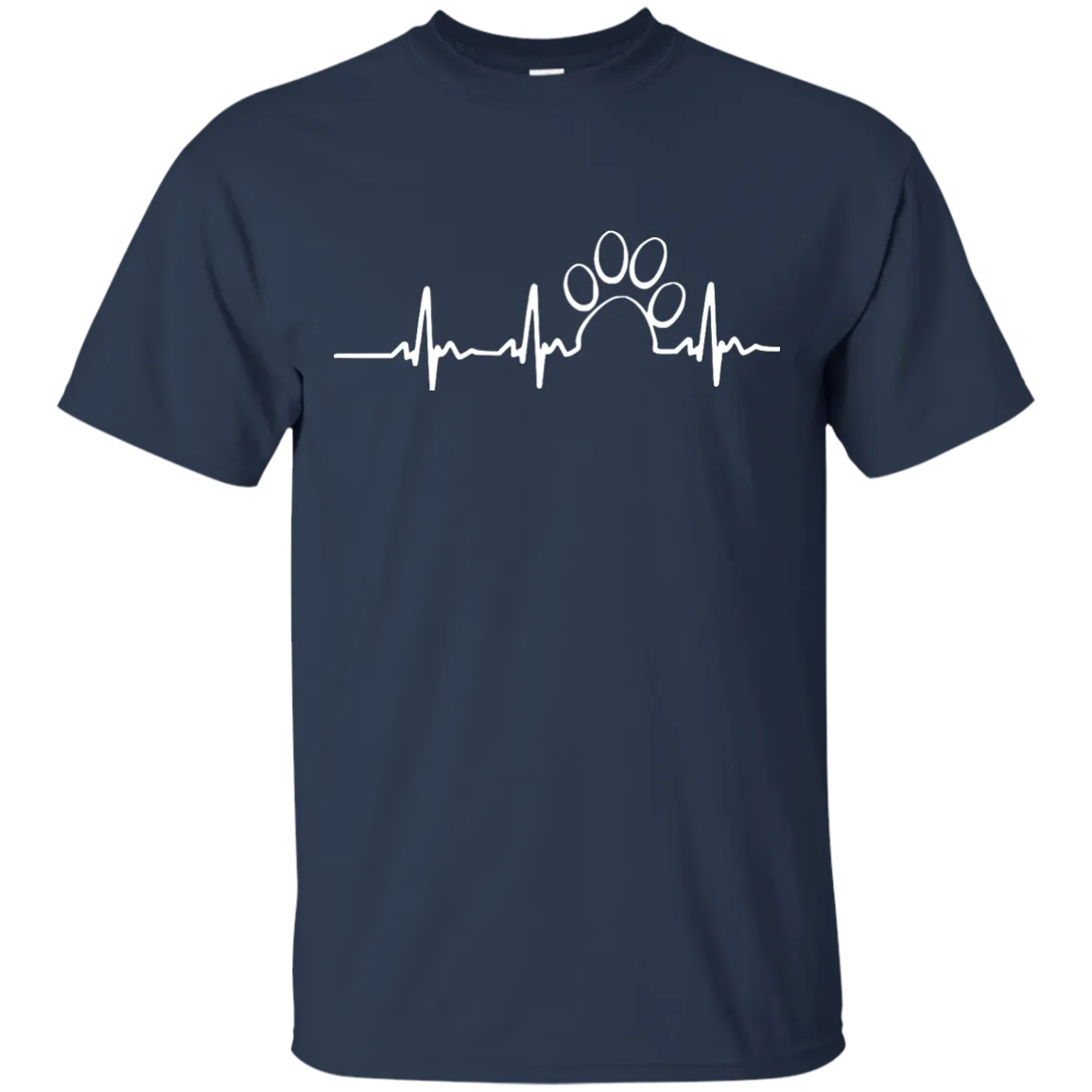Paw heartbeat t-shirt/hoodie/tank top: dog shirt