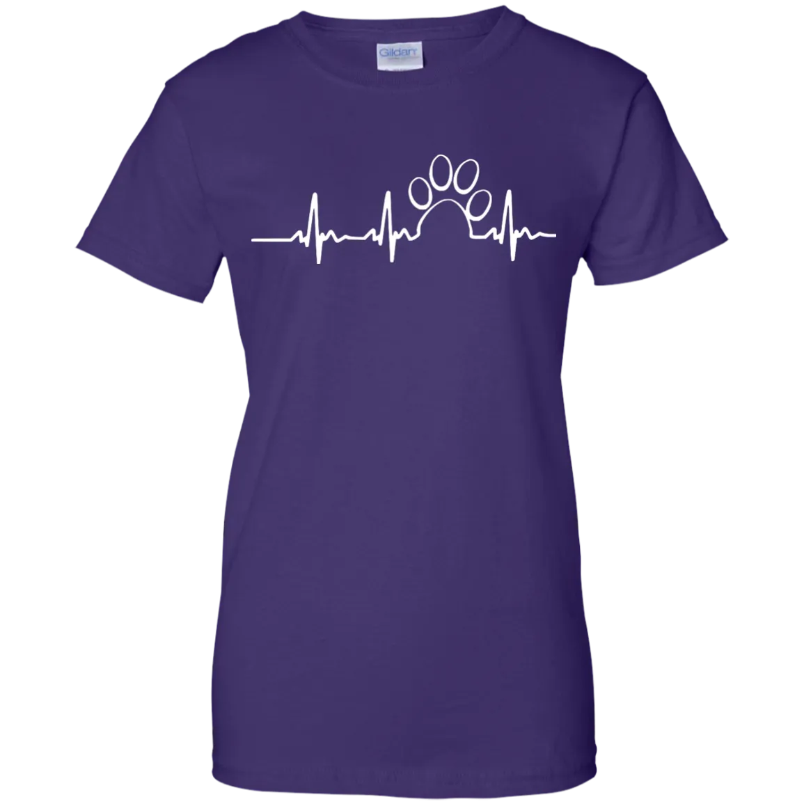 Paw heartbeat t-shirt/hoodie/tank top: dog shirt