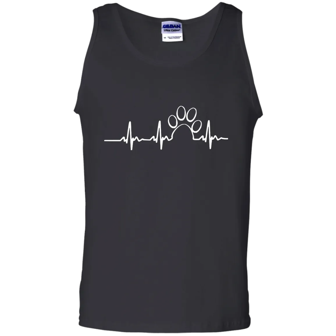 Paw heartbeat t-shirt/hoodie/tank top: dog shirt
