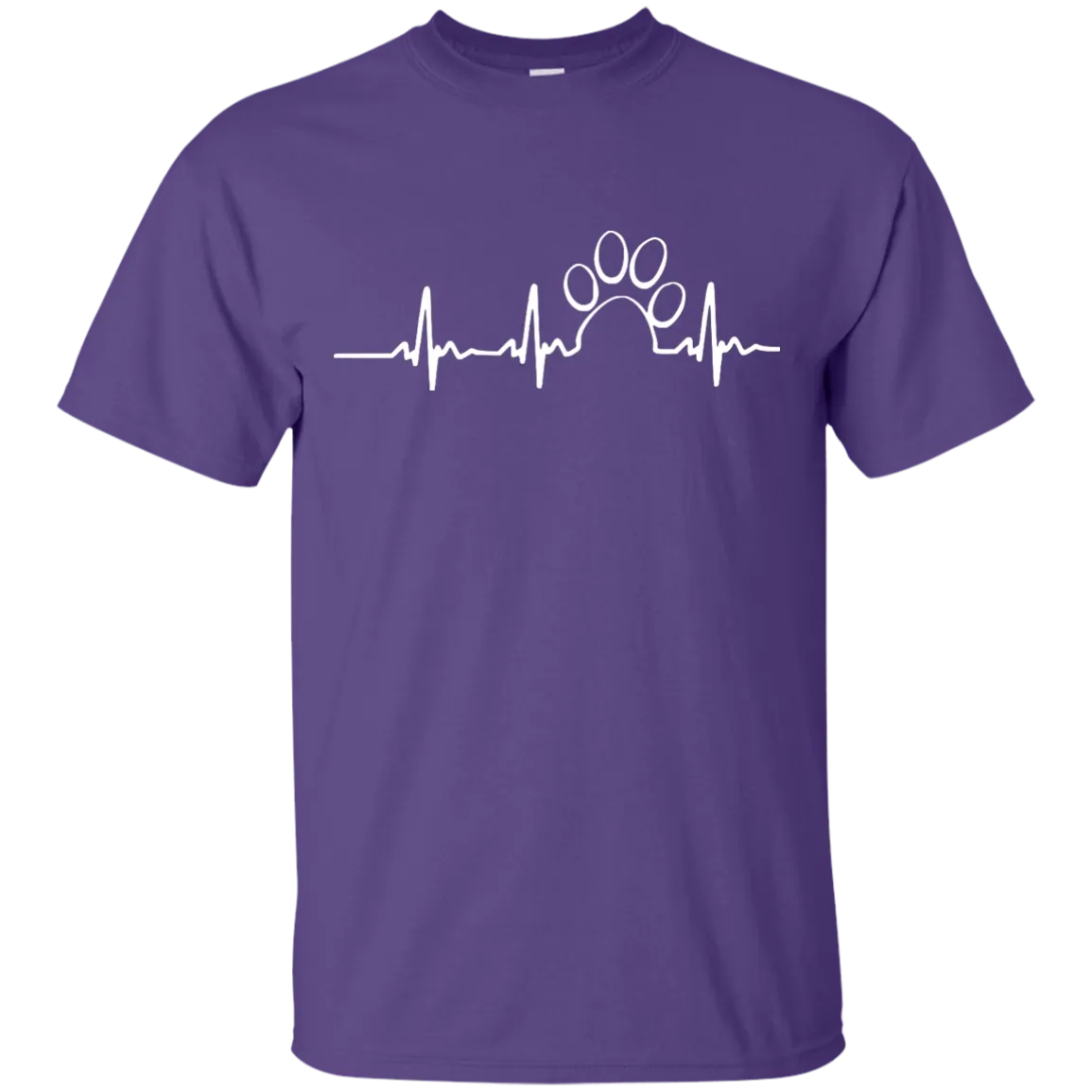 Paw heartbeat t-shirt/hoodie/tank top: dog shirt