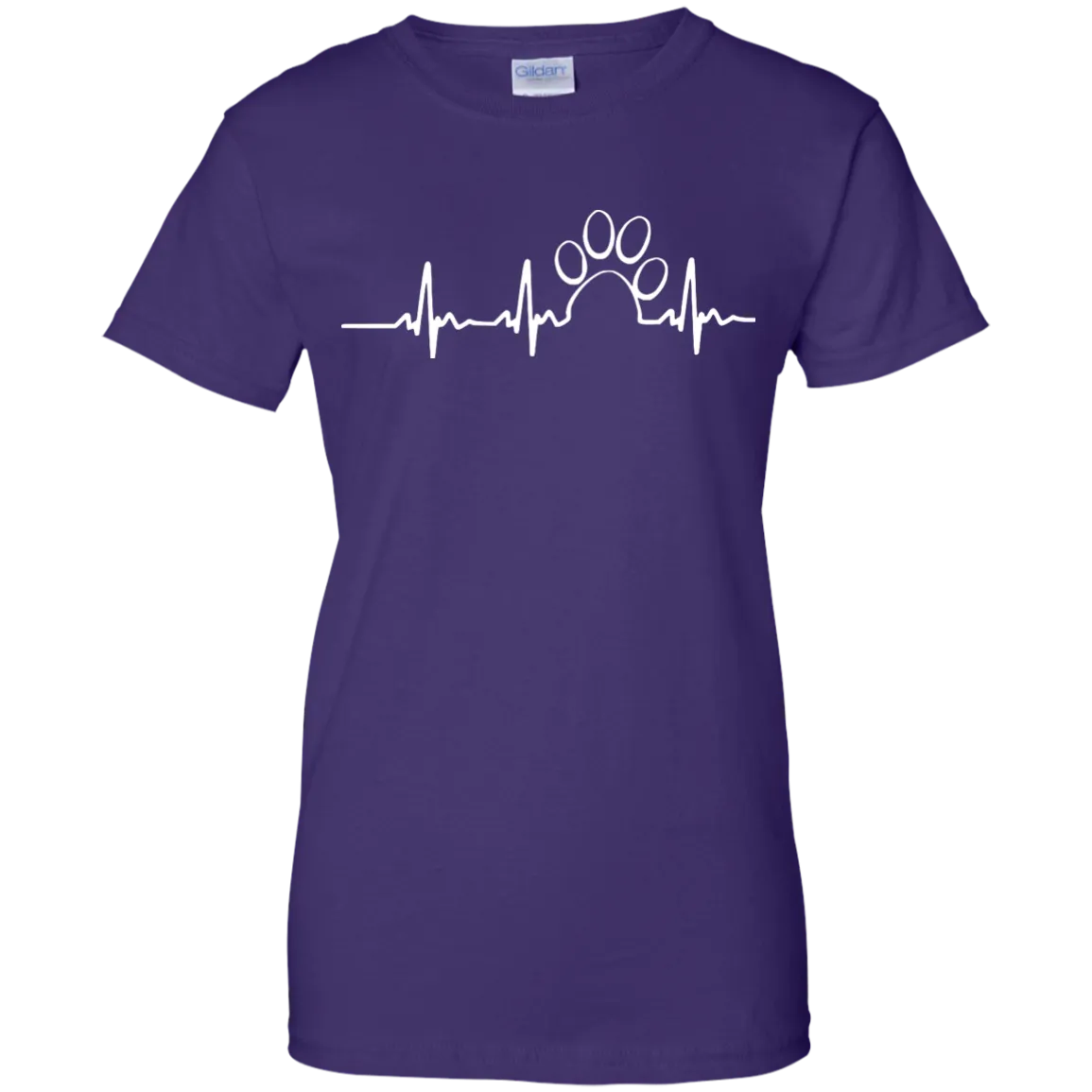 Paw heartbeat t-shirt/hoodie/tank top: dog shirt