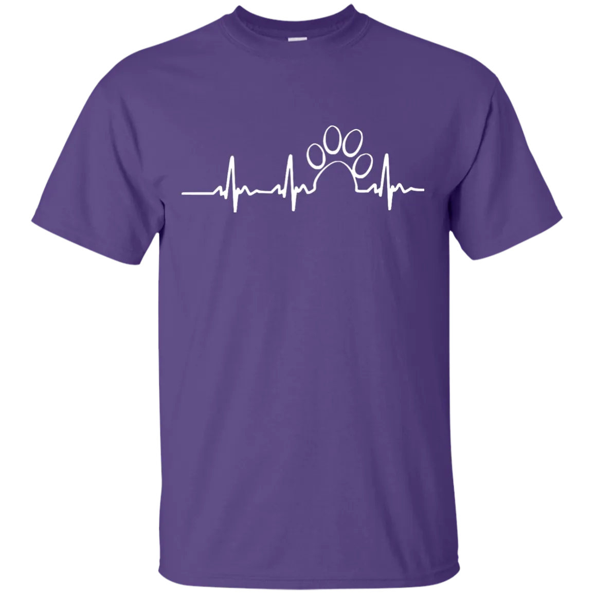 Paw heartbeat t-shirt/hoodie/tank top: dog shirt