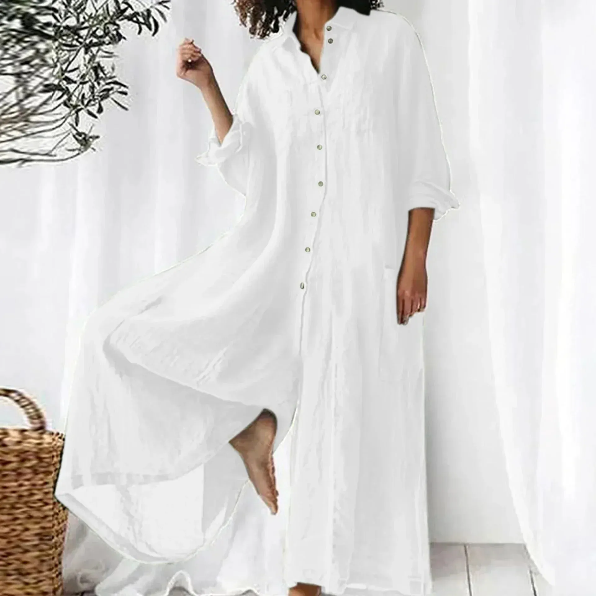 Paz® | Oversized linen jumpsuit