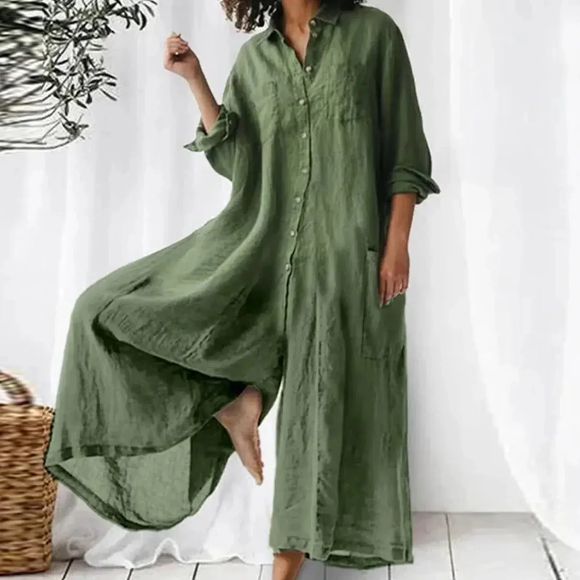 Paz® | Oversized linen jumpsuit