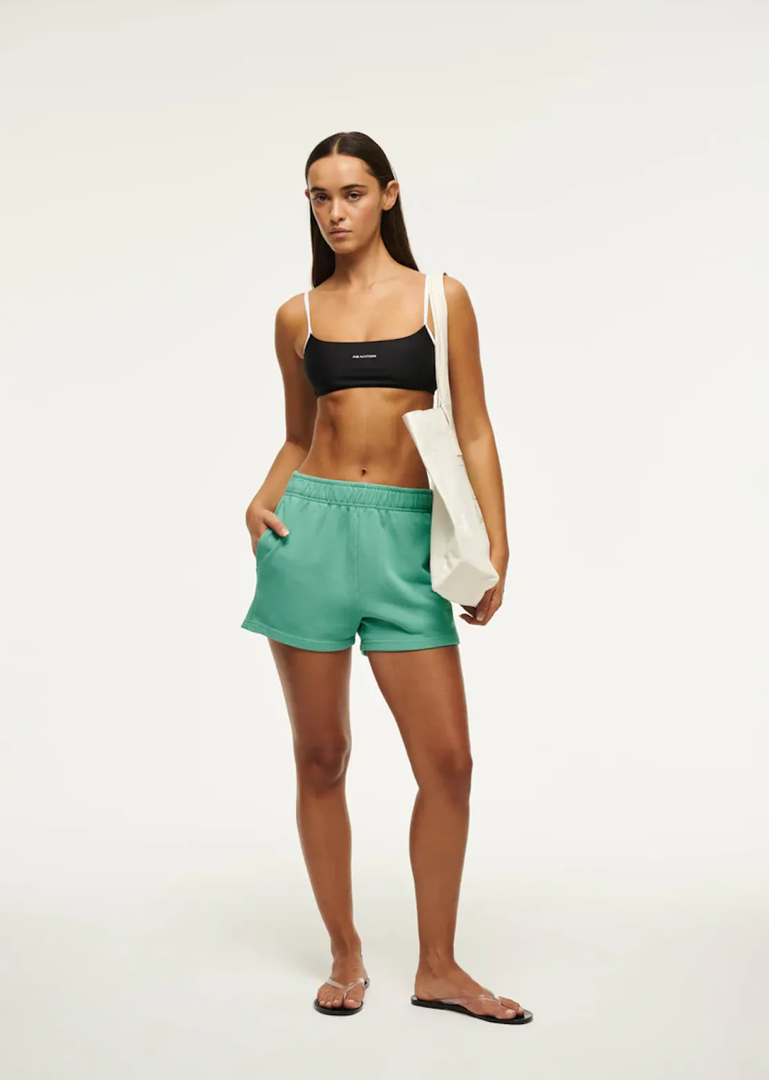 P.E NATION Reverie Short - Washed Evergreen
