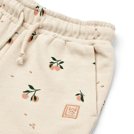 Peach Printed Shorts
