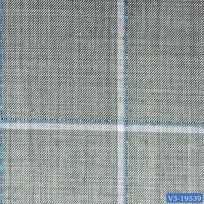 Pearl River Grey Textured with White Windowpane Pant