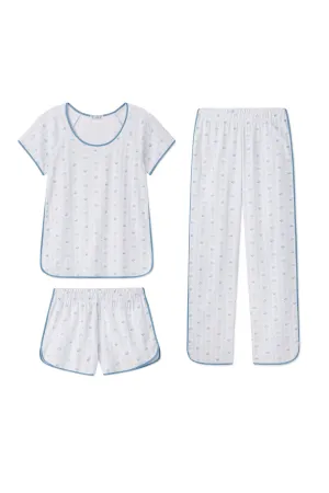 Pima Bundle in Serene Blue Watercolor Stems