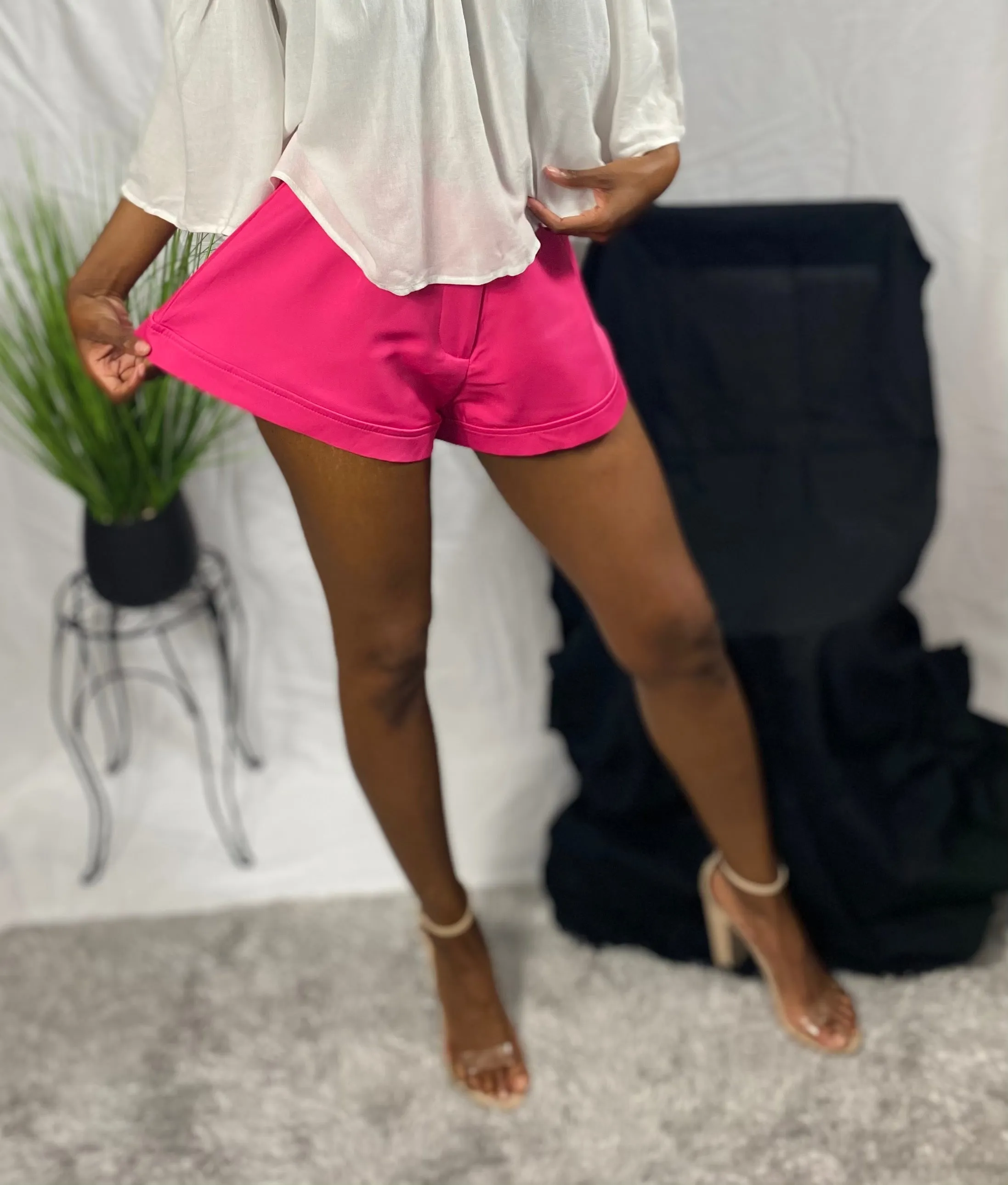 Pink Butterfly Shorts