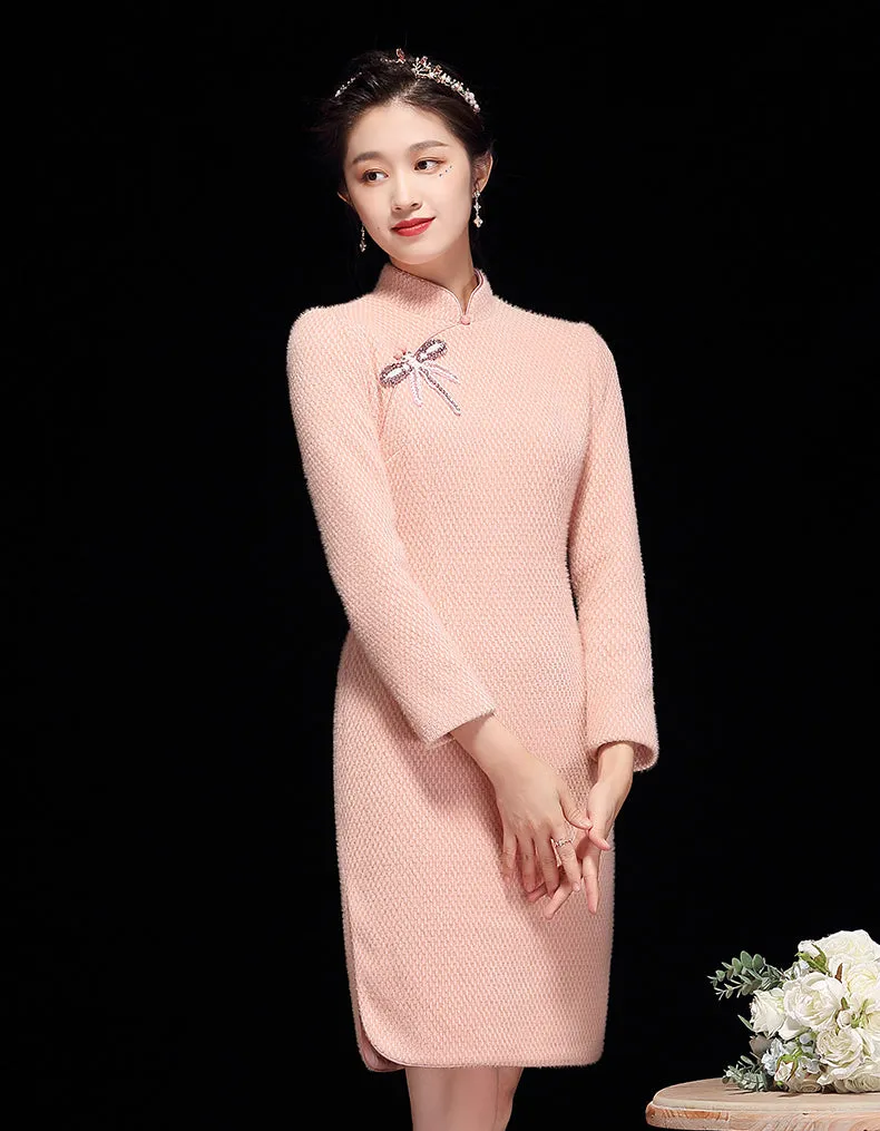 Pink Warmth Qipao Cheongsam