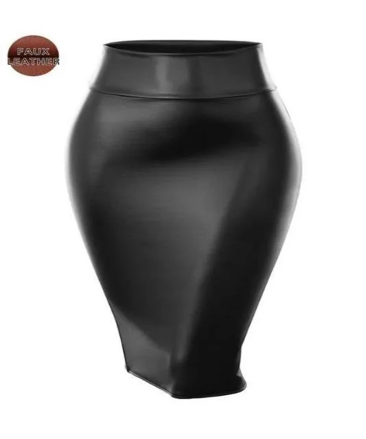 Pleather Pencil Skirt