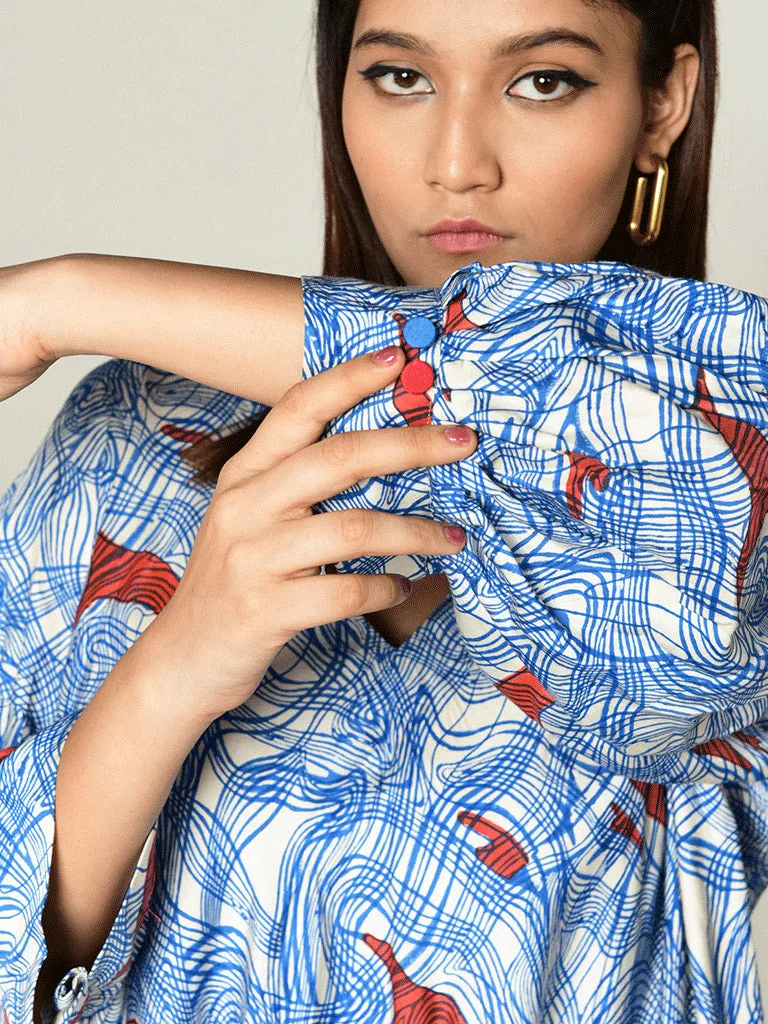Ponzo Puff Sleeve Dress