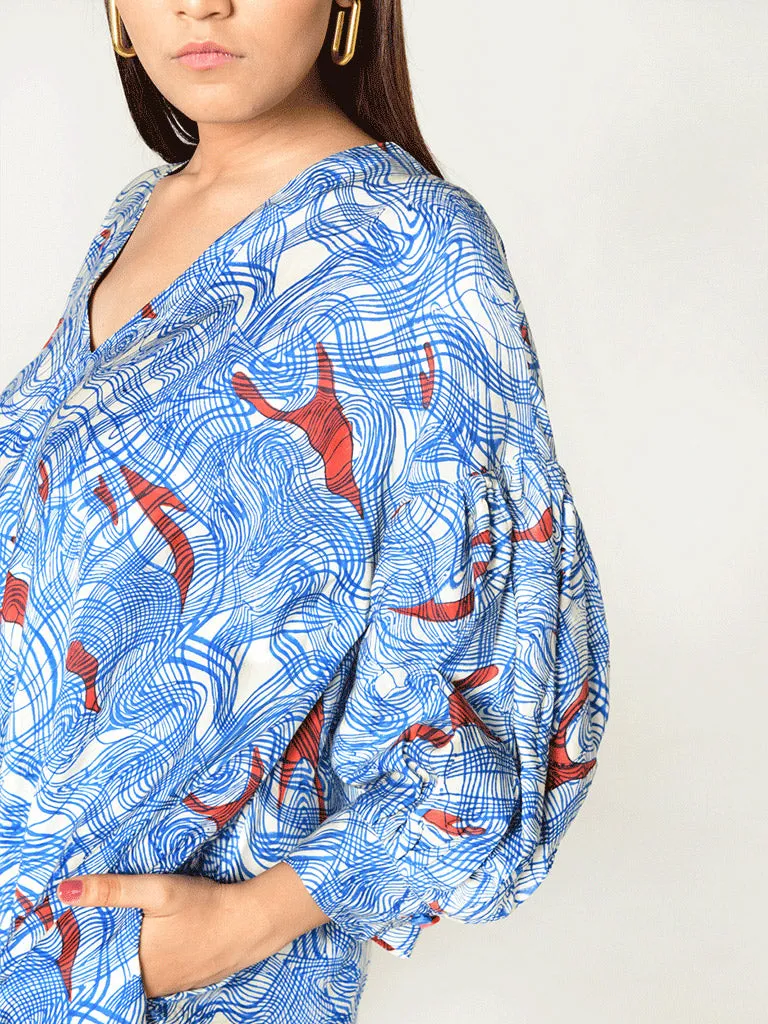 Ponzo Puff Sleeve Dress