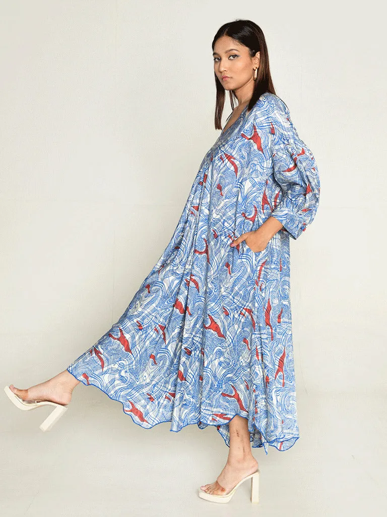 Ponzo Puff Sleeve Dress