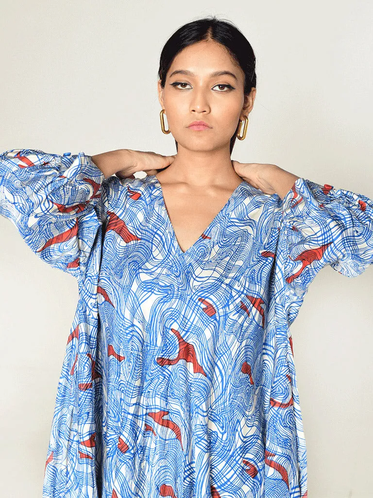 Ponzo Puff Sleeve Dress