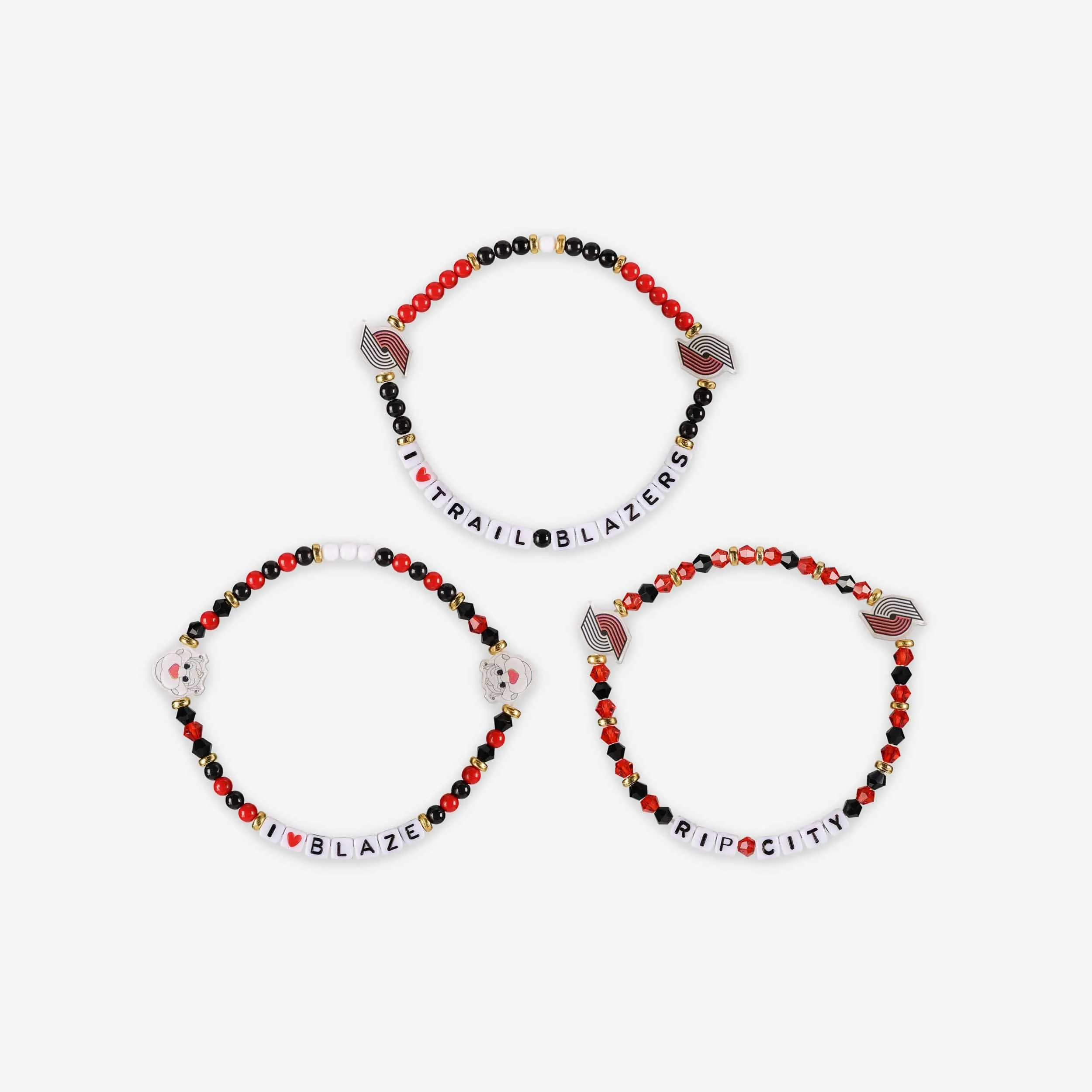 Portland Trail Blazers 3 Pack Friendship Bracelet