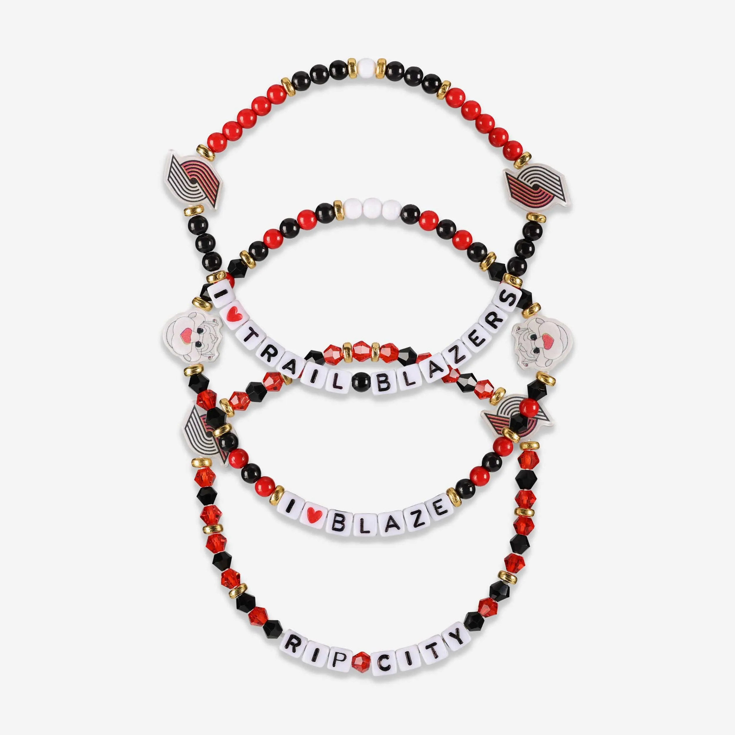 Portland Trail Blazers 3 Pack Friendship Bracelet