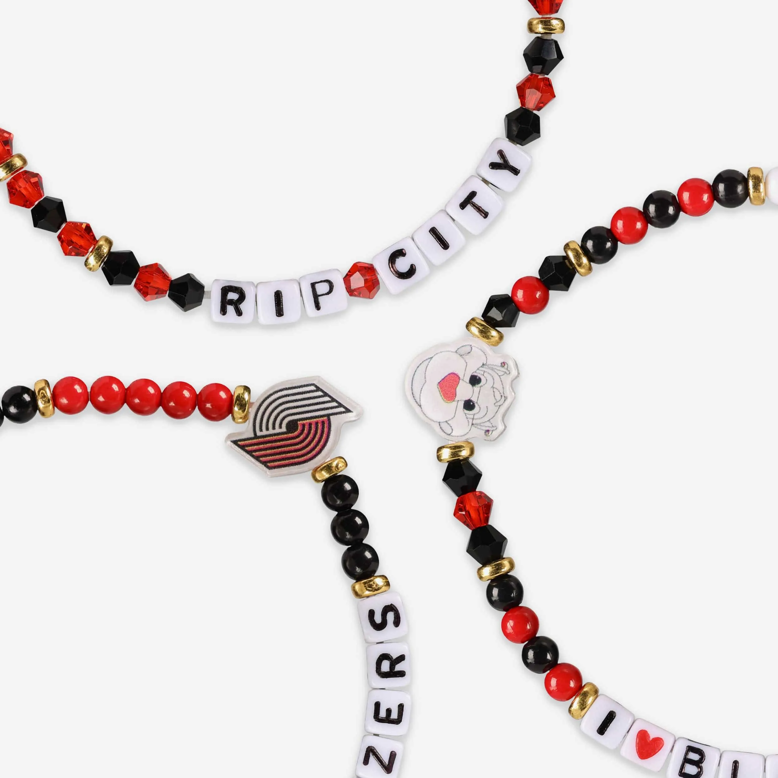 Portland Trail Blazers 3 Pack Friendship Bracelet