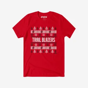 Portland Trail Blazers Holiday Sweater T-Shirt