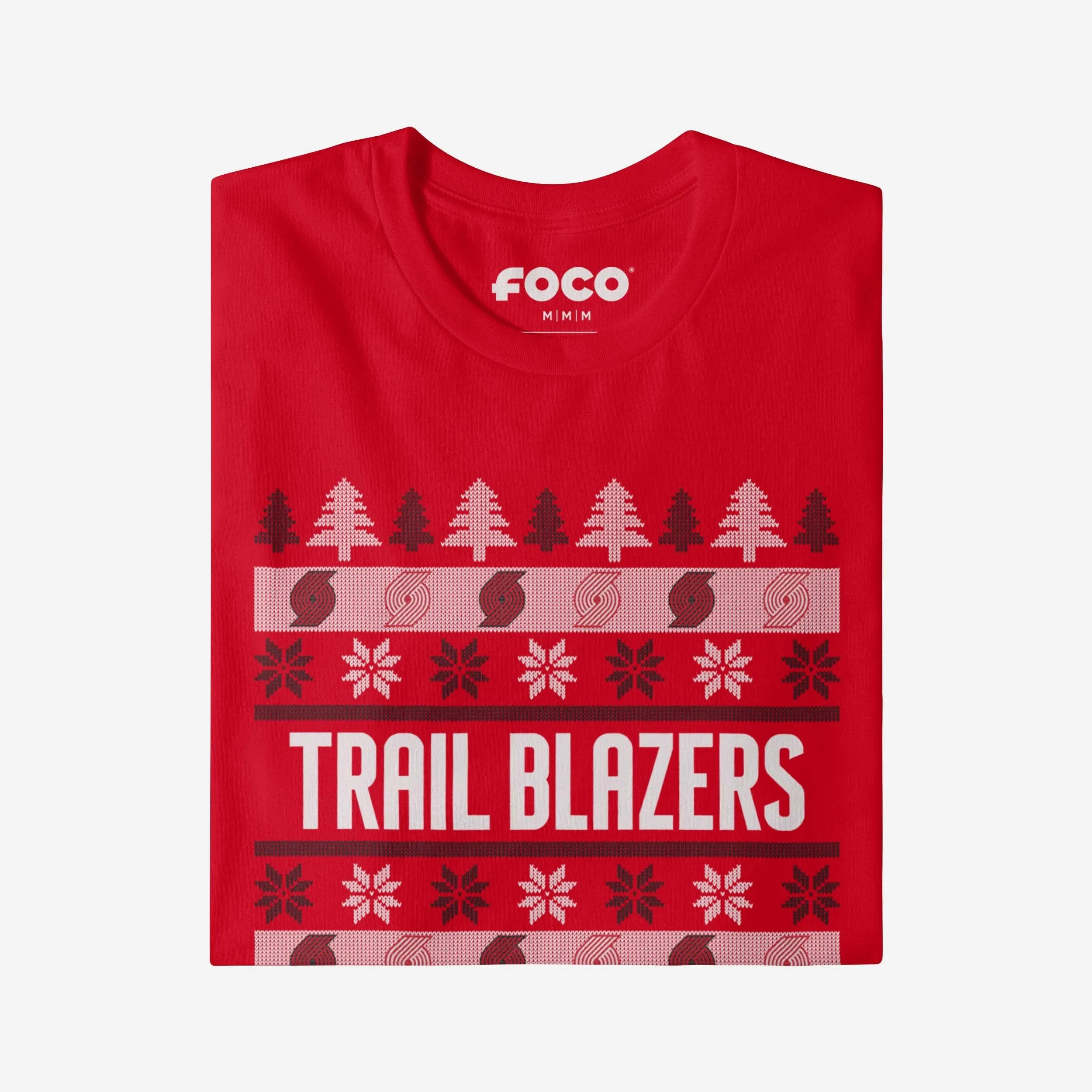 Portland Trail Blazers Holiday Sweater T-Shirt