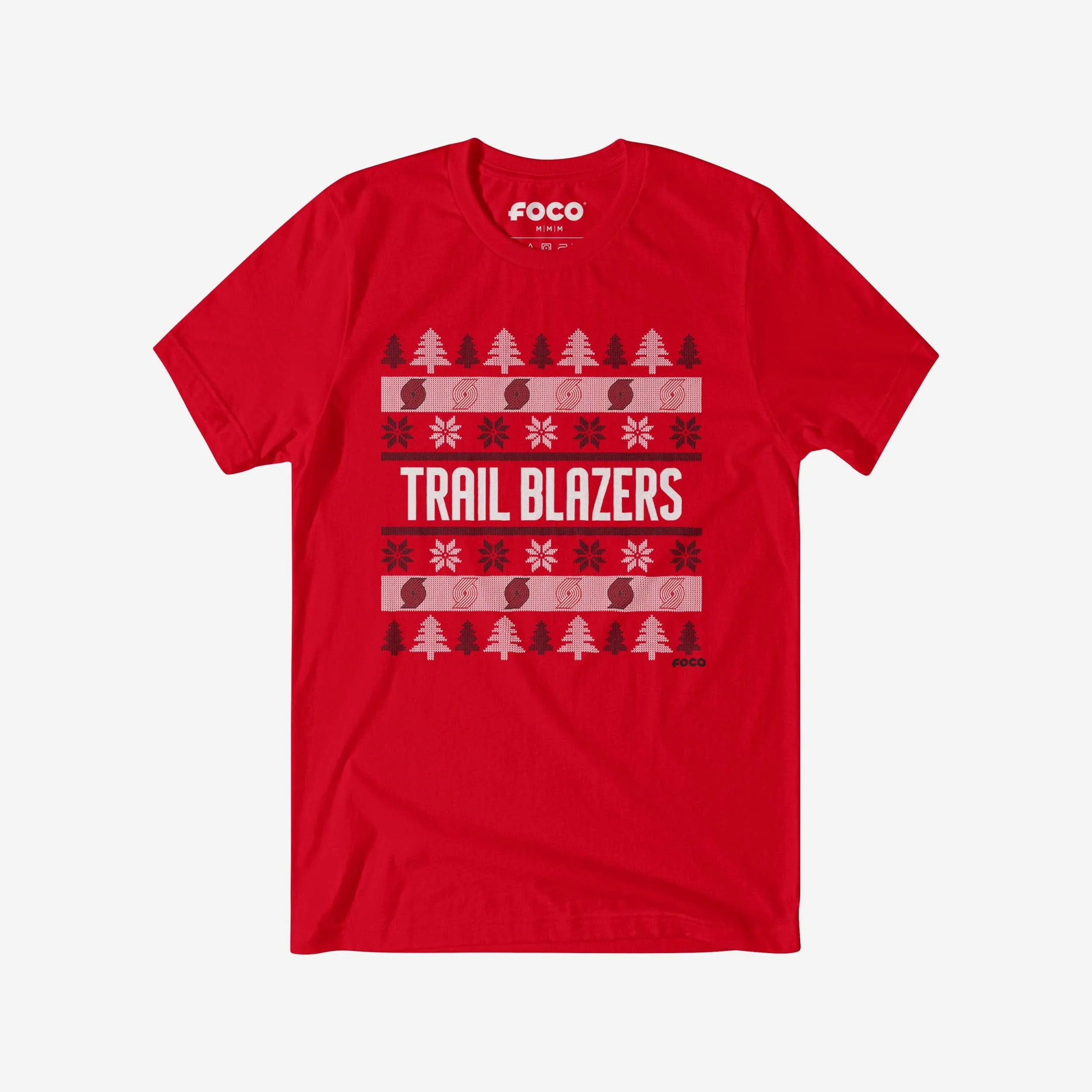 Portland Trail Blazers Holiday Sweater T-Shirt