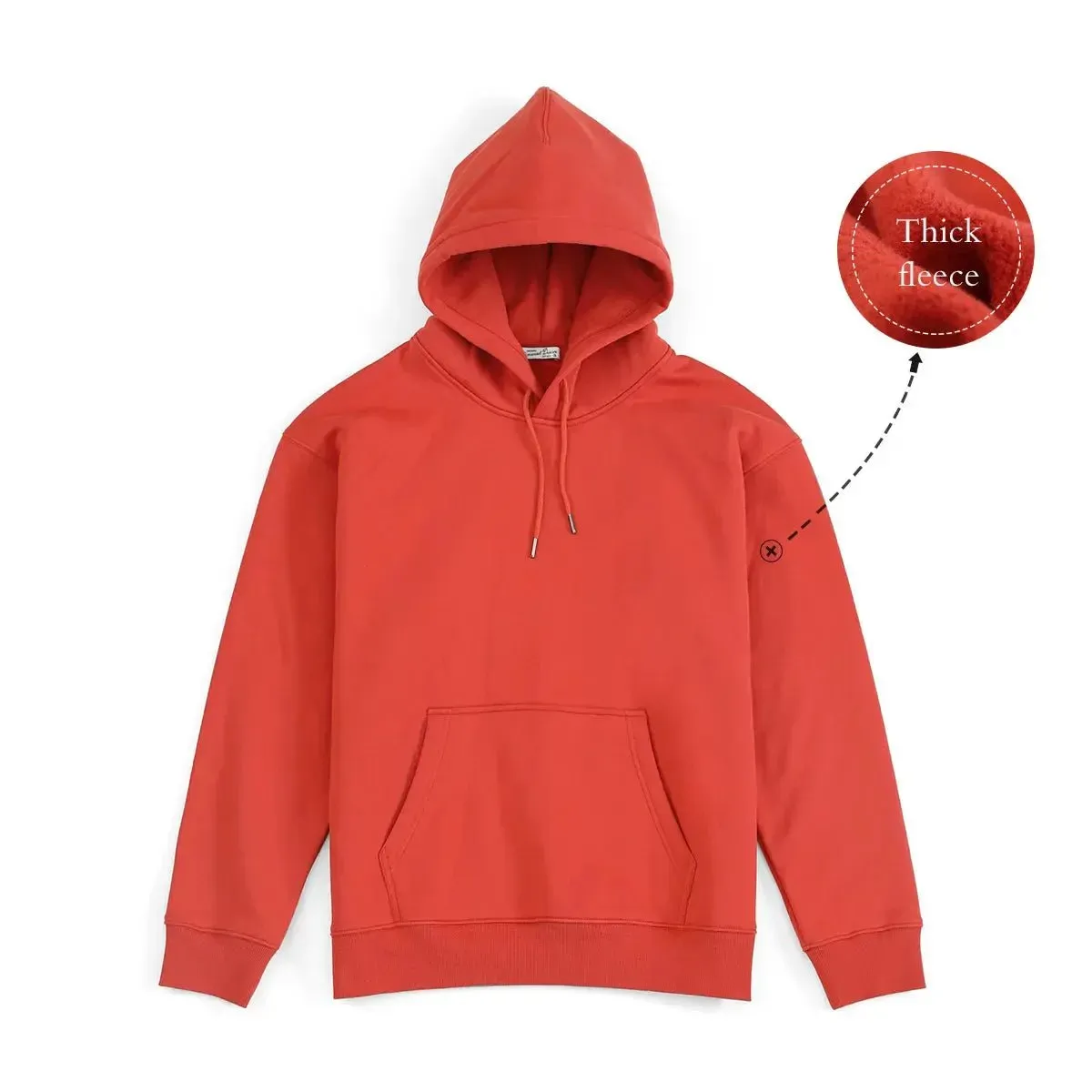 Premium Autumn Hoodies for Men: High-Quality, Thick 360g Fabric, Solid Basic Sweatshirts with Jogger