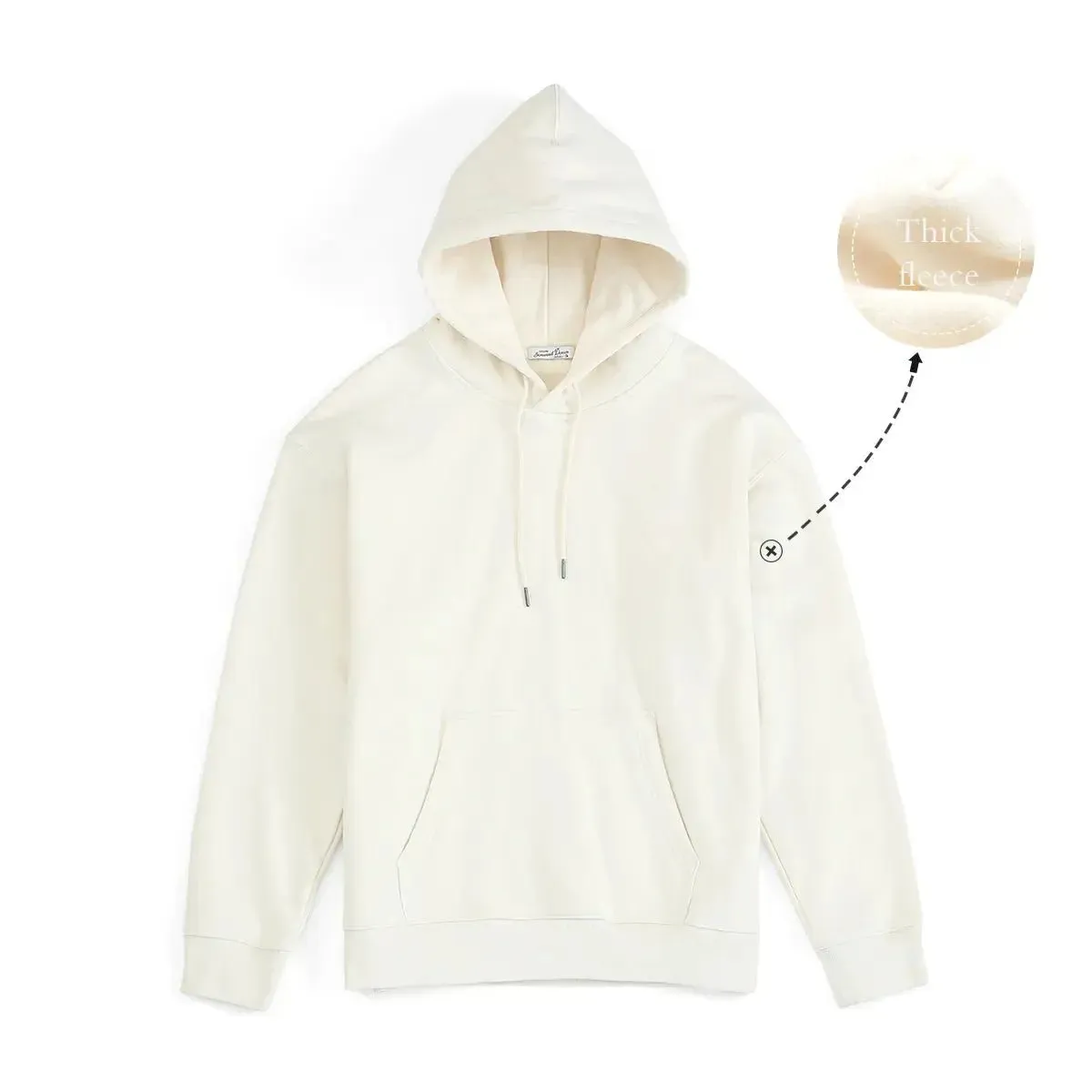 Premium Autumn Hoodies for Men: High-Quality, Thick 360g Fabric, Solid Basic Sweatshirts with Jogger