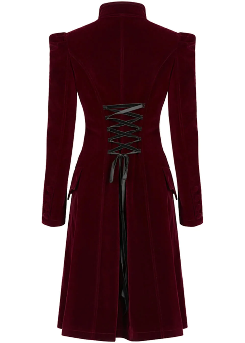 Punk Rave Selene Velvet Jas Rood