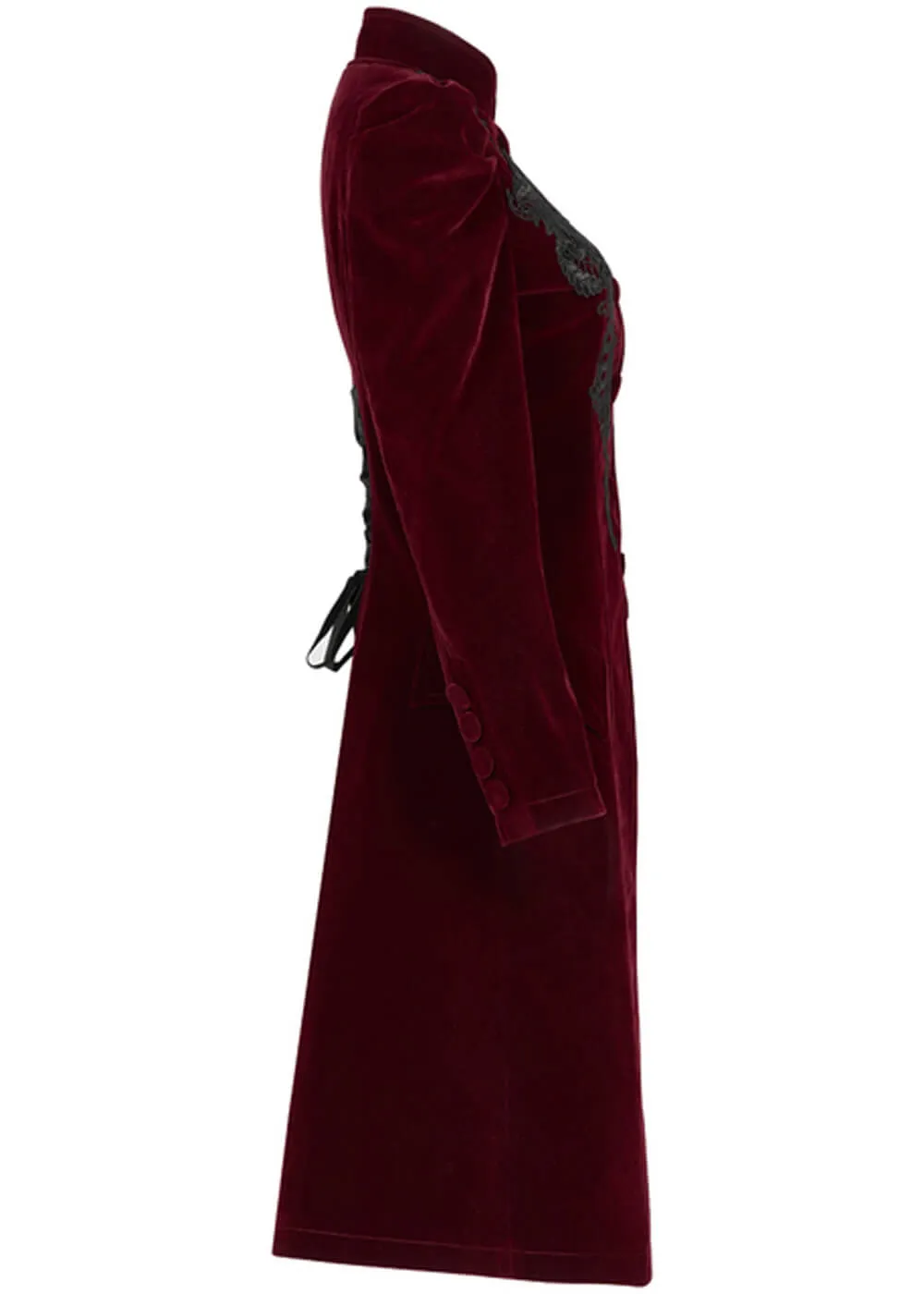 Punk Rave Selene Velvet Jas Rood