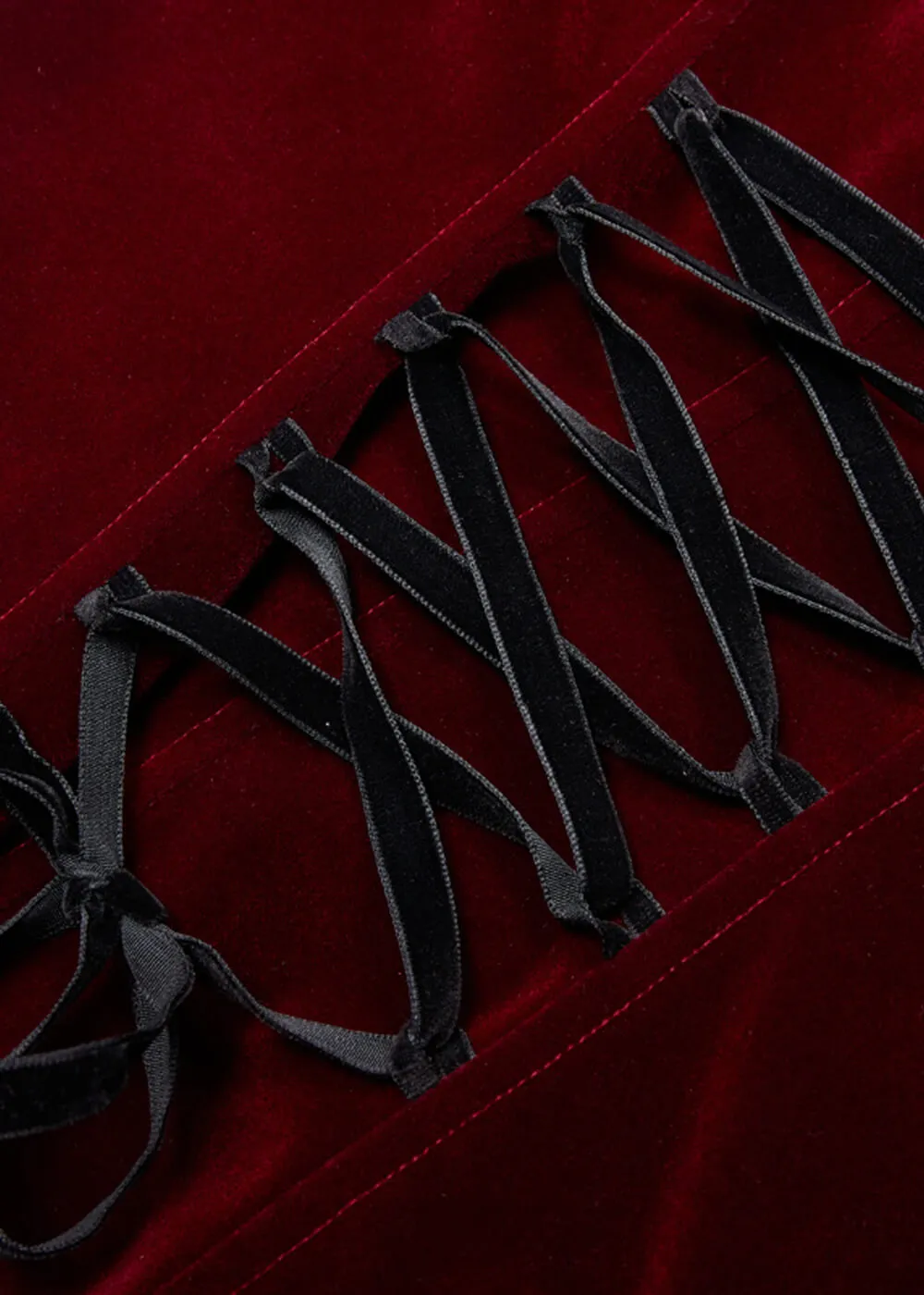 Punk Rave Selene Velvet Jas Rood