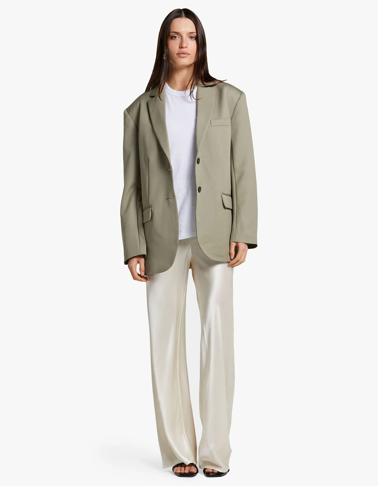 Quinn Blazer - Green Khaki