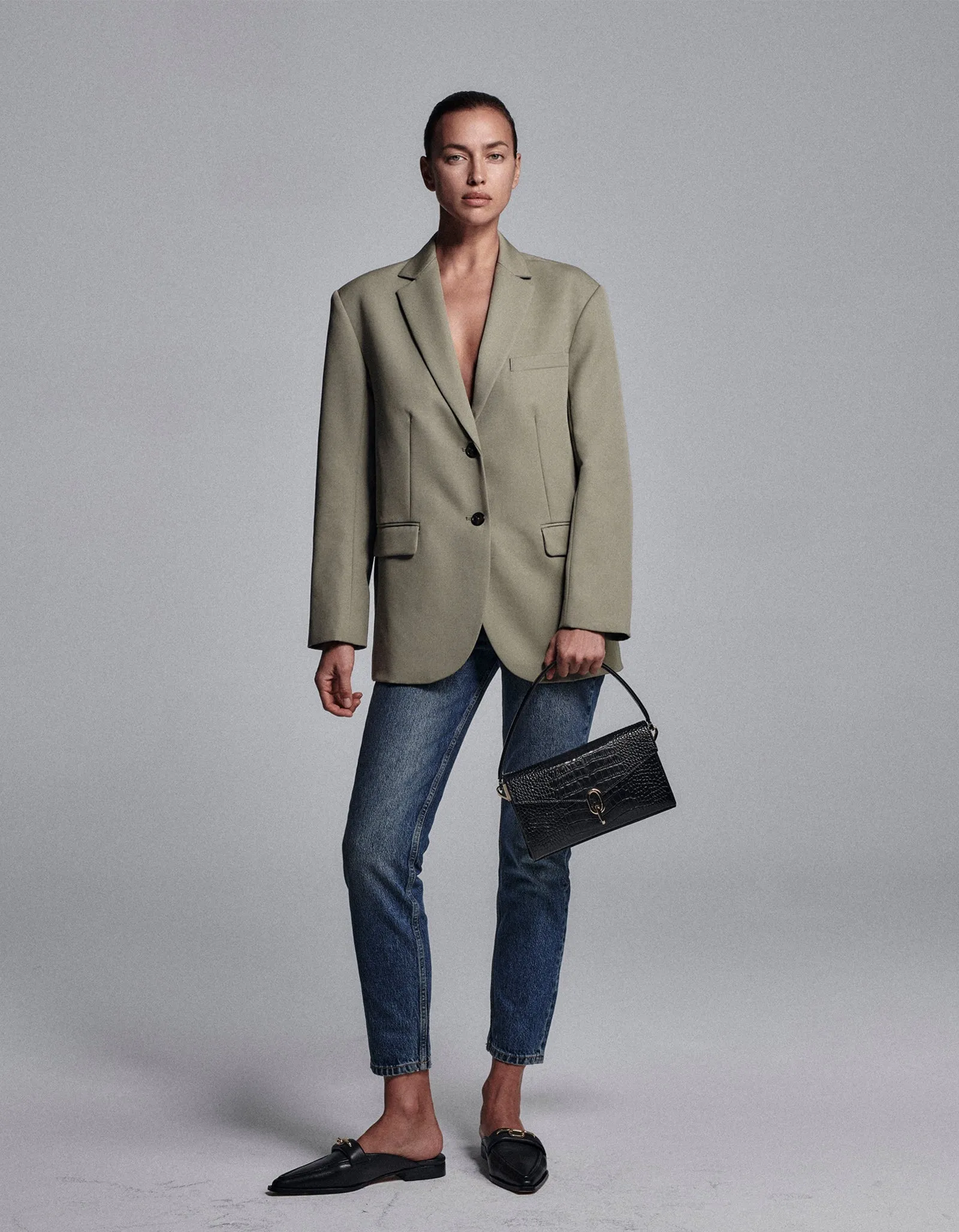 Quinn Blazer - Green Khaki