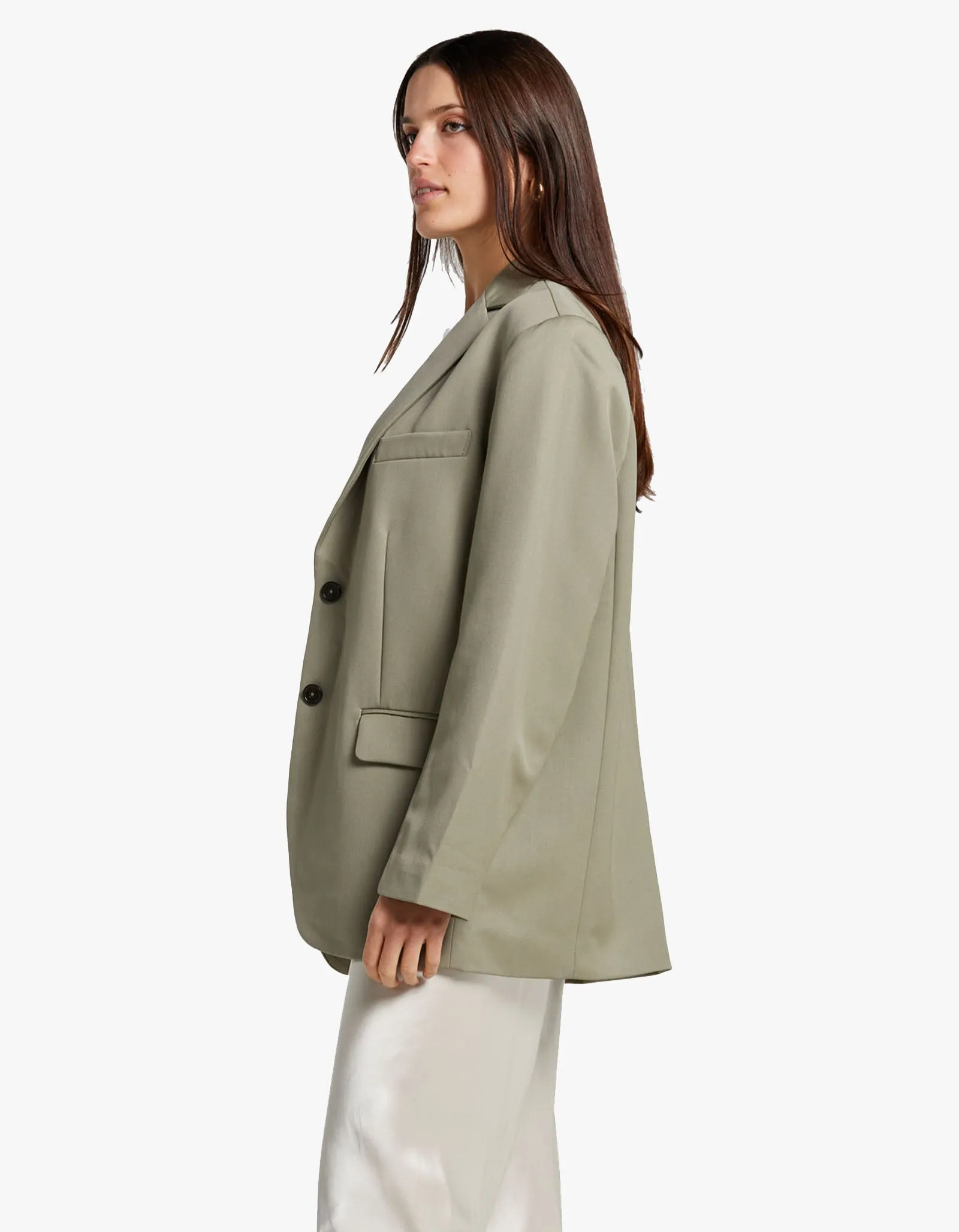 Quinn Blazer - Green Khaki