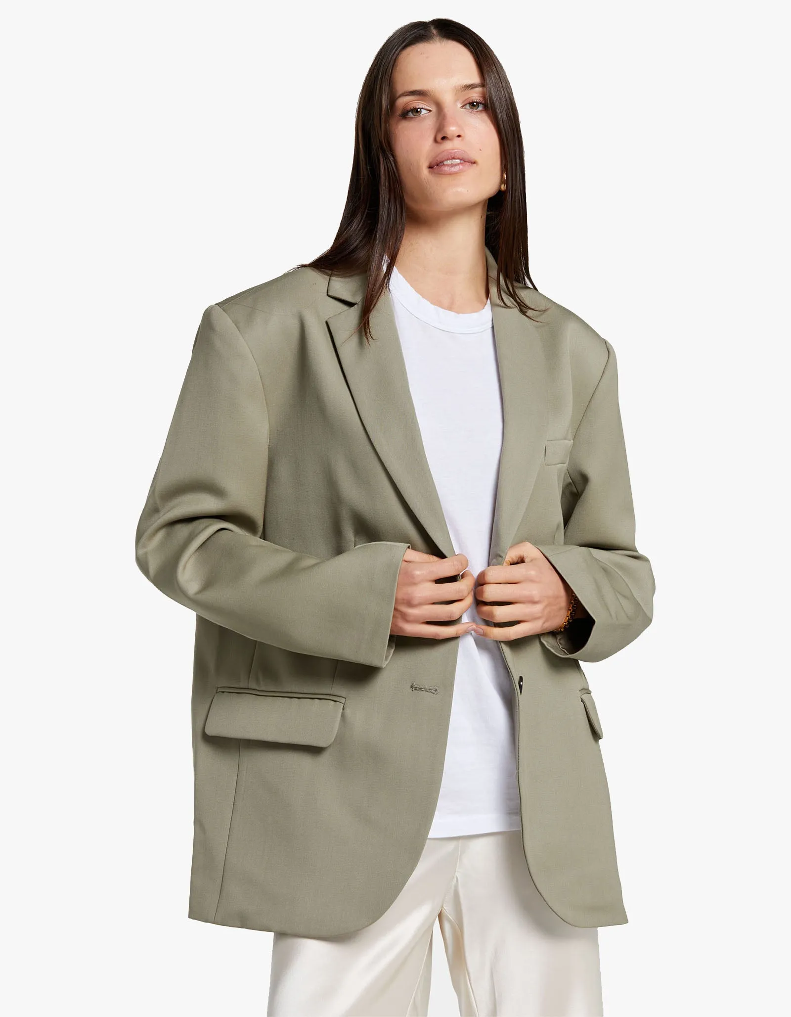 Quinn Blazer - Green Khaki