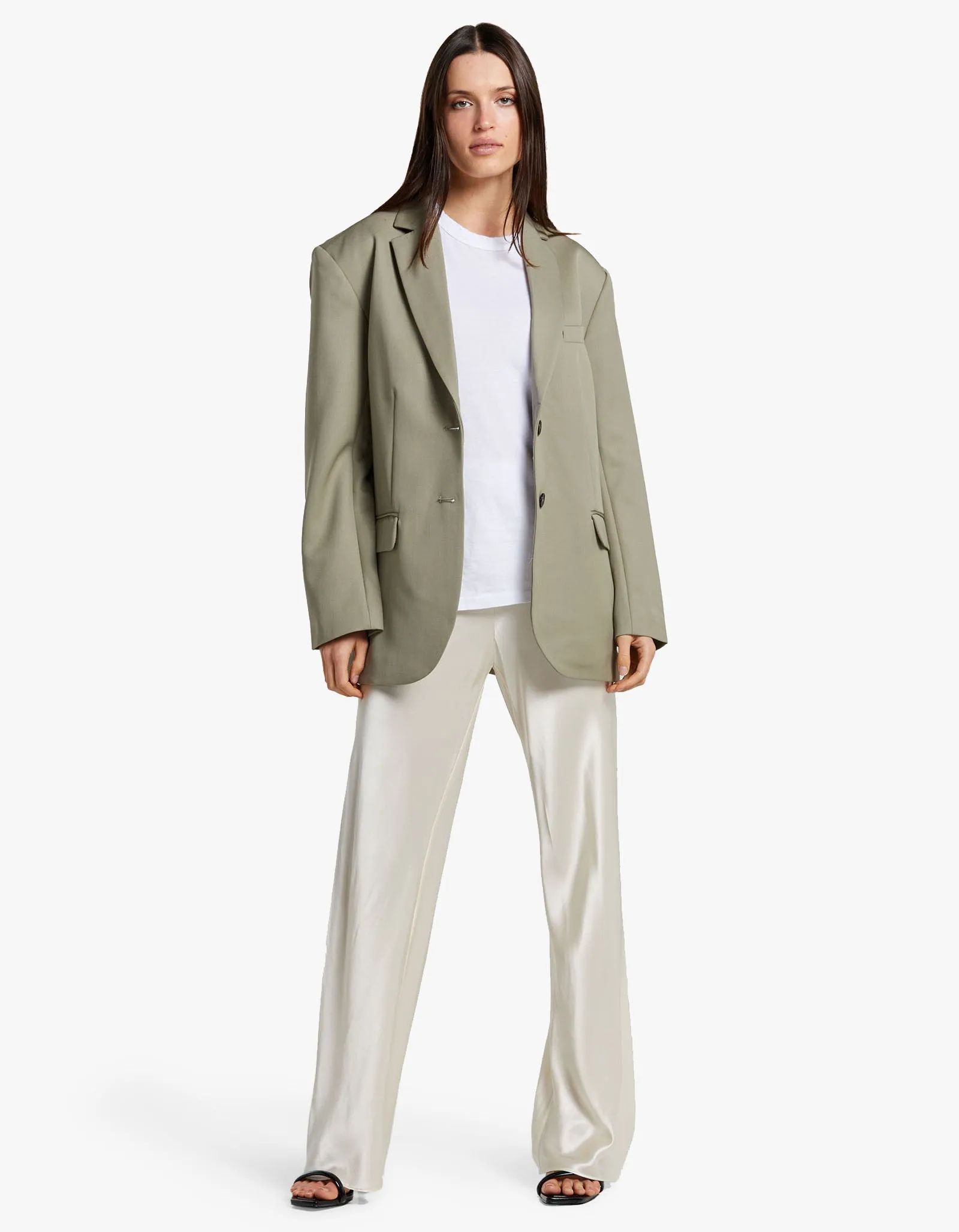 Quinn Blazer - Green Khaki