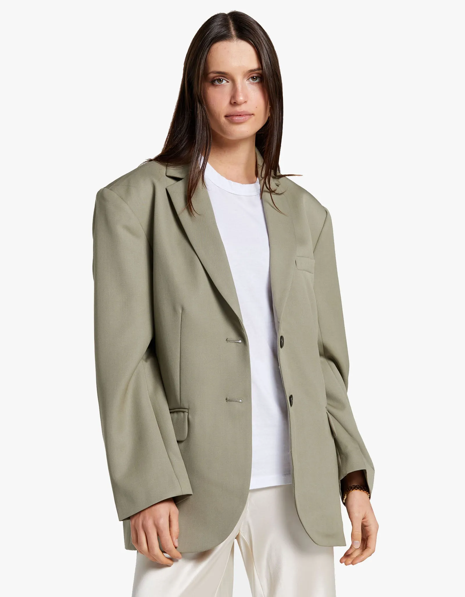 Quinn Blazer - Green Khaki