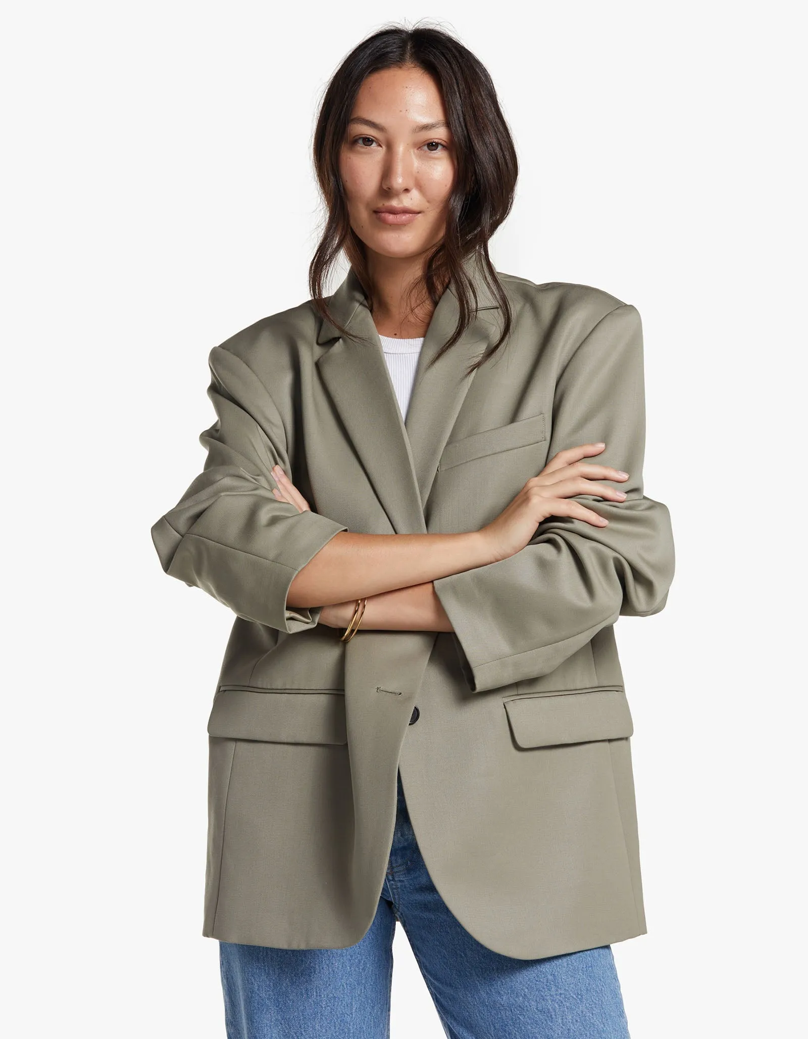 Quinn Blazer - Green Khaki